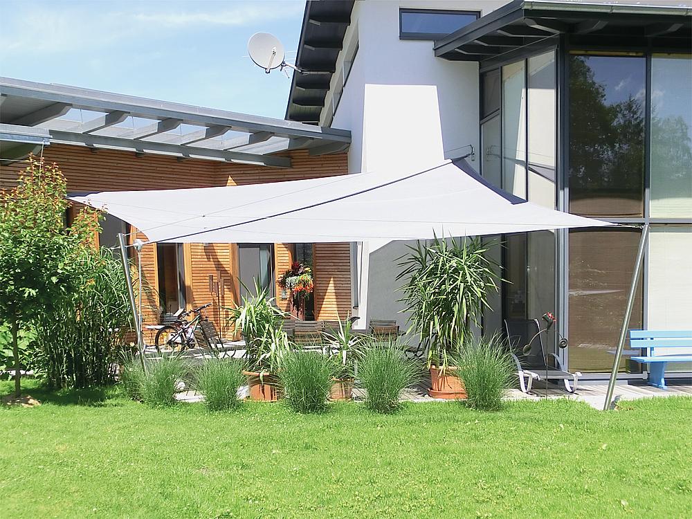 Sonnenschutz Quadrat 4,00x4,00 m Ansicht 1