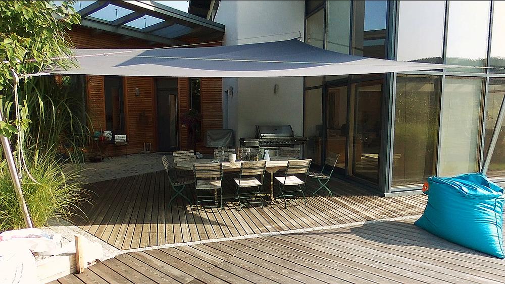 Sonnenschutz Quadrat 4,00x4,00 m Ansicht 5