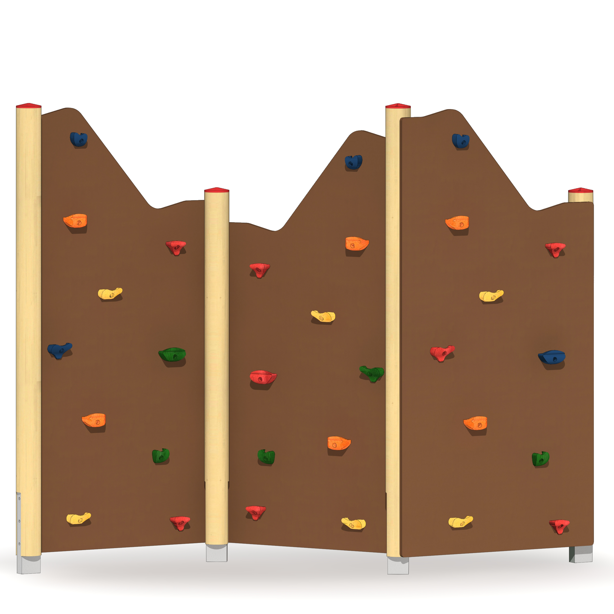 Felsen-Kletterwand 3-teilig Ansicht 2
