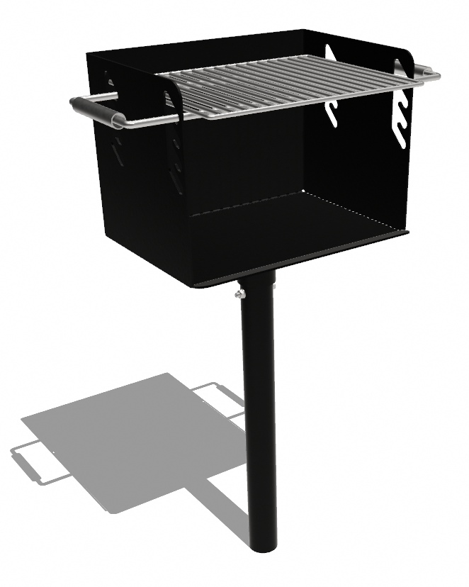 Fussgrill drehbar Ansicht 5