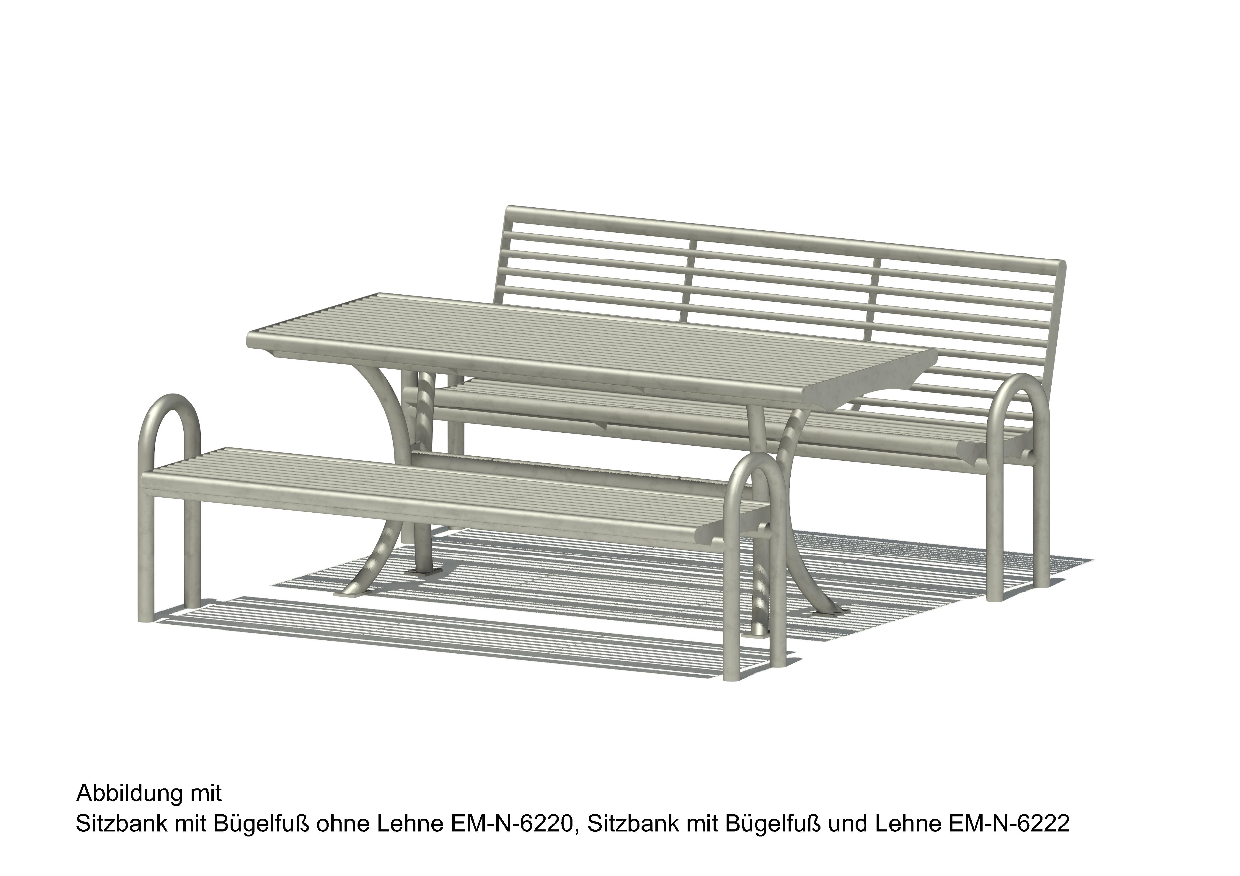 Tisch aus Edelstahlrundrohr 6225 Ansicht 3