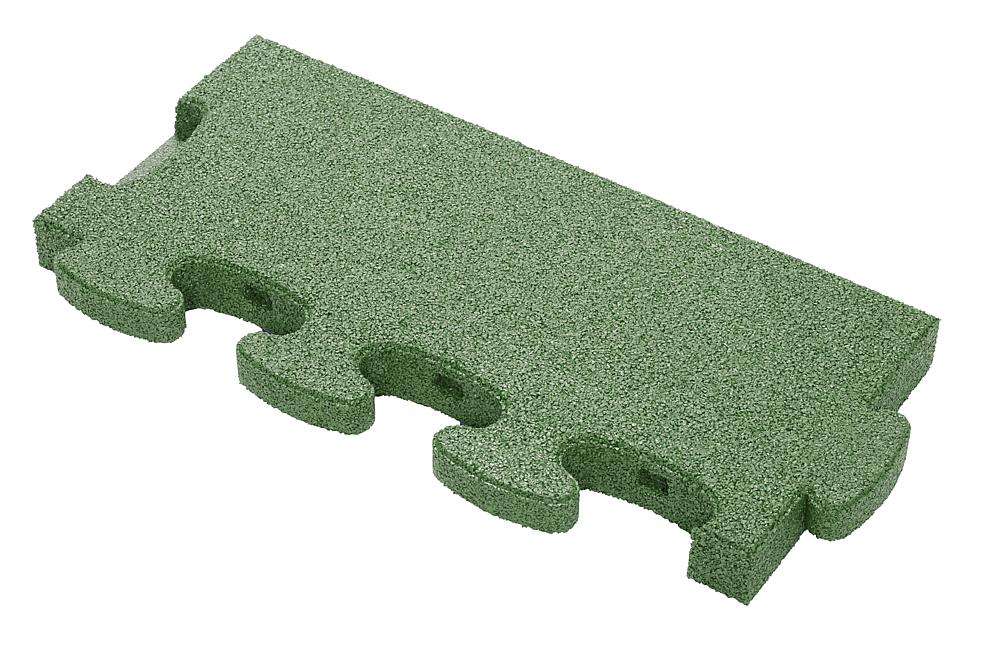 Puzzle Mat 3D Randplatte ohne Zwischenelement 45 mm grün Ansicht 4