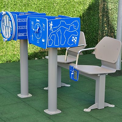 Agapito Outdoor-Fitnessgerät „Sitzbank Mentalcube“ Ansicht 2