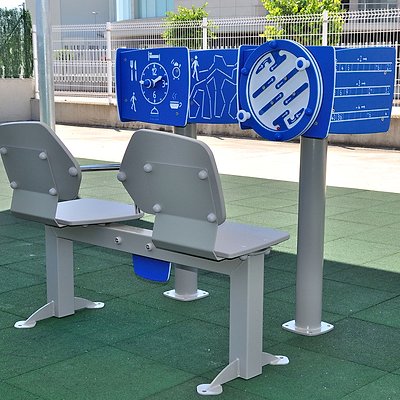 Agapito Outdoor-Fitnessgerät „Sitzbank Mentalcube“ Ansicht 3