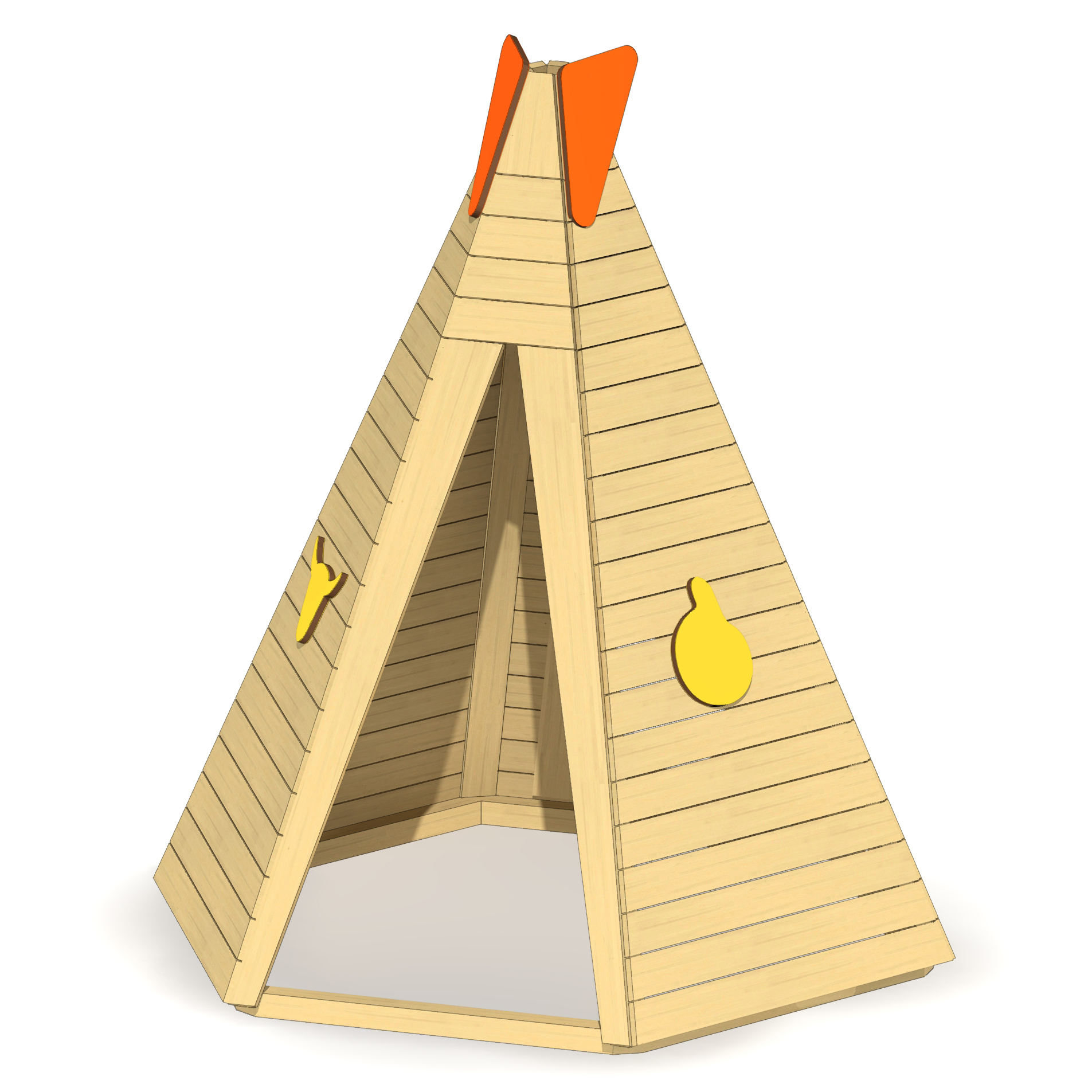 Tipi Sioux groß Ansicht 2