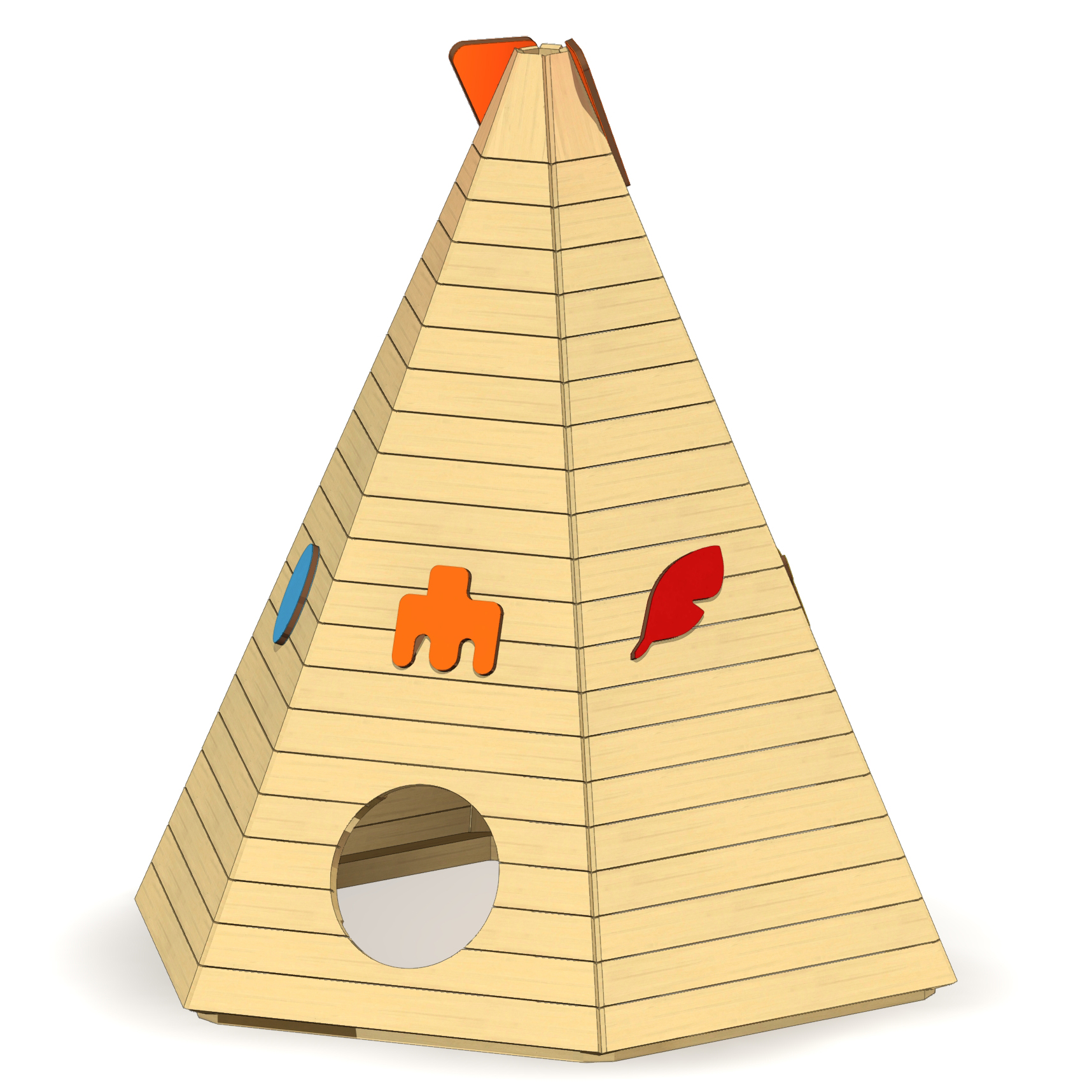 Tipi Sioux groß Ansicht 4
