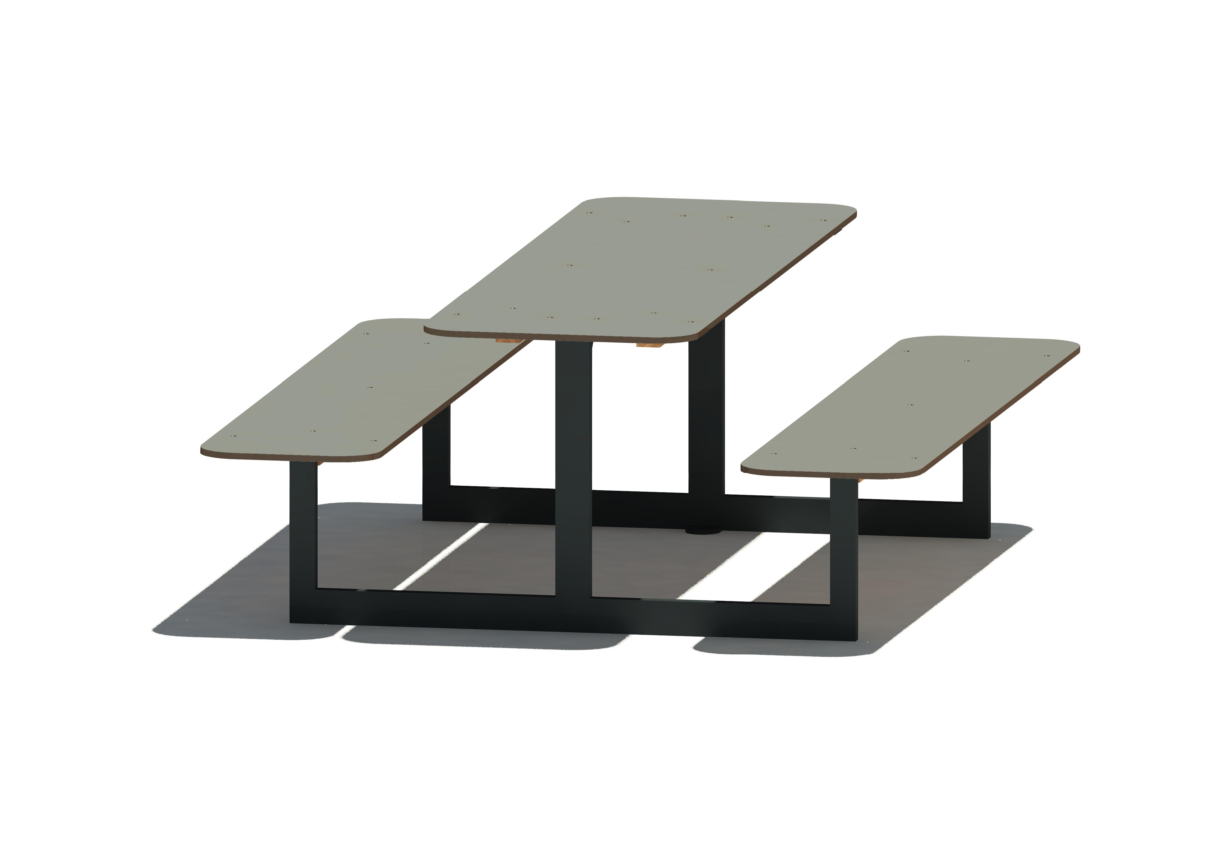Bank-Tisch-Bank-Kombination 15001 (HPL), Maier Spielplatzgeräte