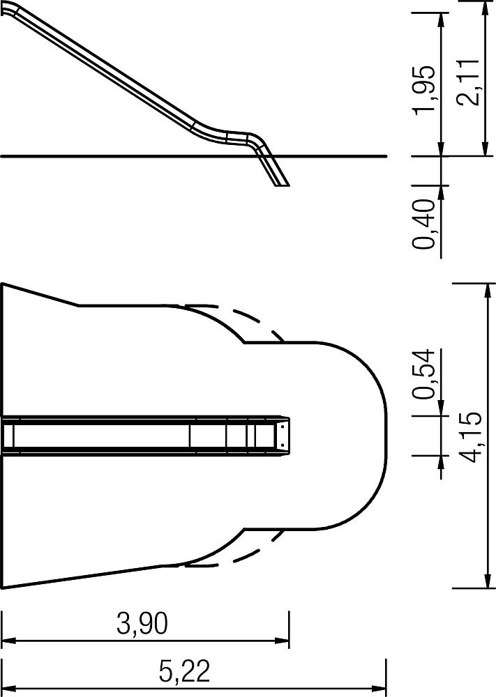 Anbaurutsche PH 195 cm Ansicht 4