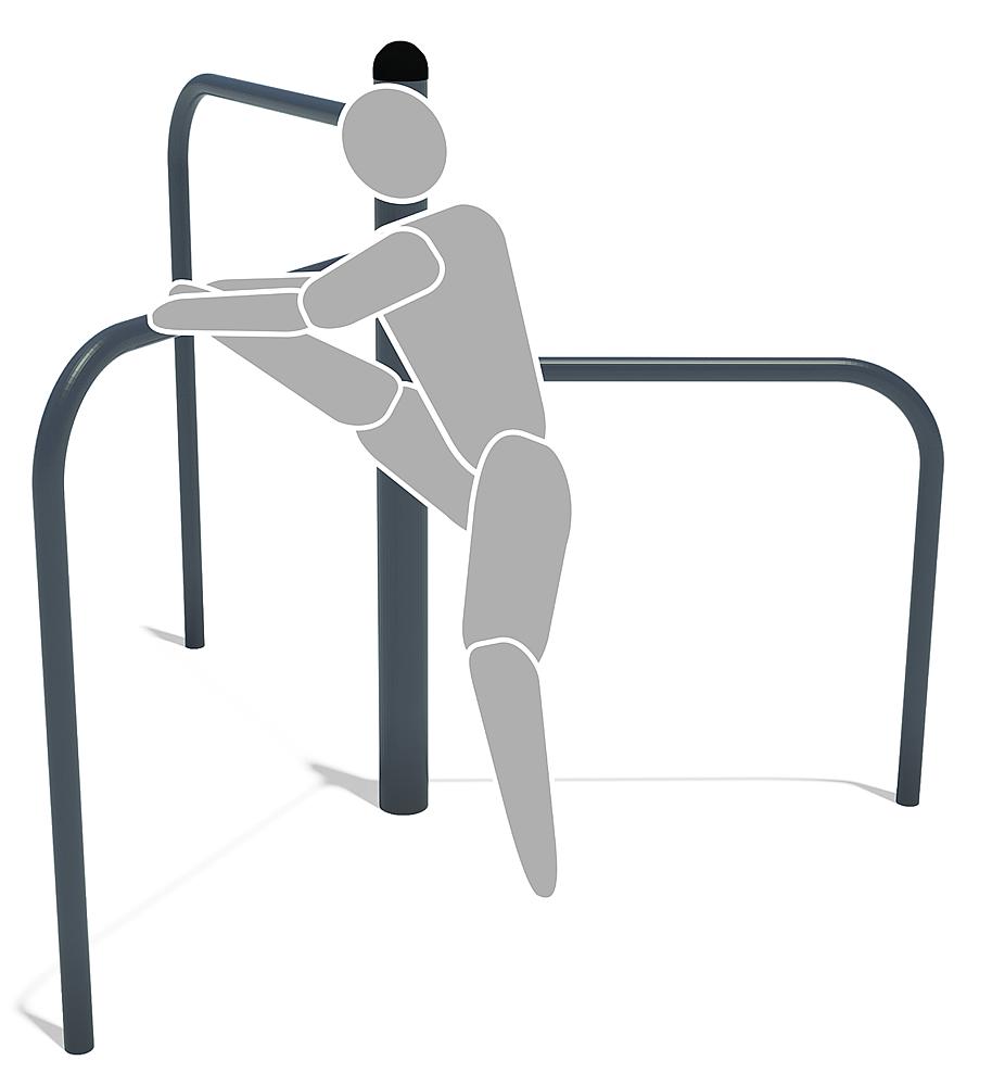 Calisthenics Liegestütz- und Ruderstation Ansicht 6