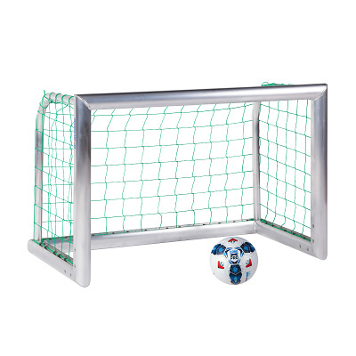 Sport-Thieme Mini-Fussballtor „Professional Kompakt“, Alu-Naturblank