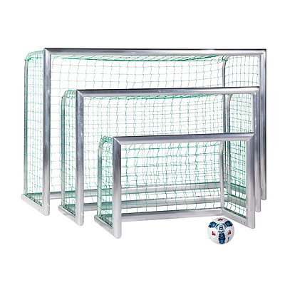 Sport-Thieme Mini-Fussballtor „Professional Kompakt“, Alu-Naturblank Ansicht 2