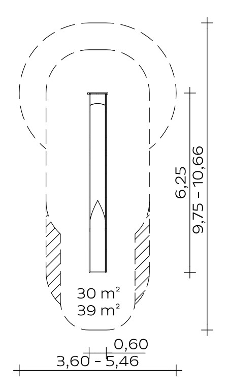 Anbau-Muldenrutsche (2,80) Ansicht 3