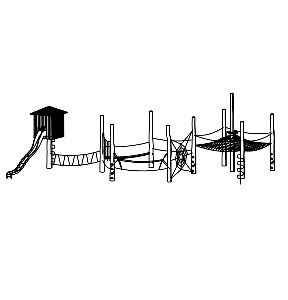 Kletterwald-Ausführungsbeispiel I, Richter Spielgeräte