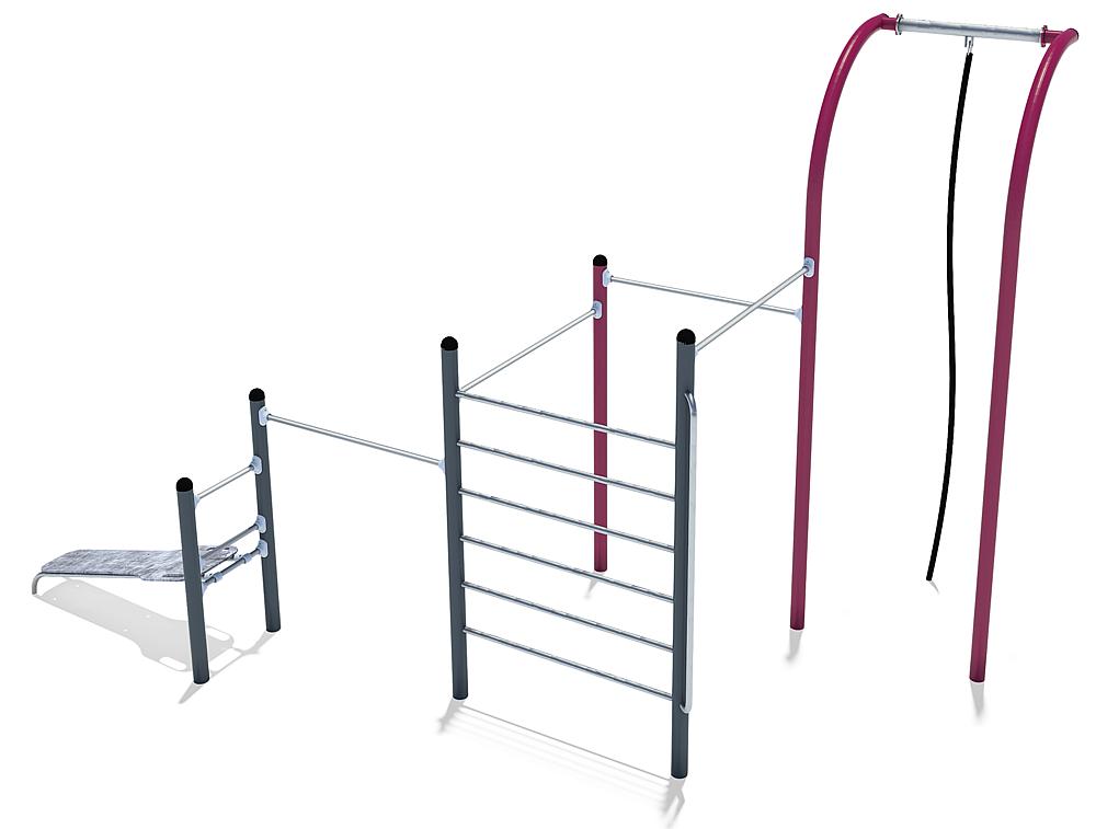 Calisthenics-Anlage Midi 02 Ansicht 4