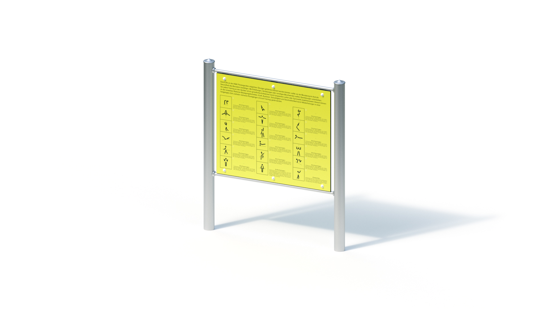 Infotafel Fitnessgeräte Ansicht 2