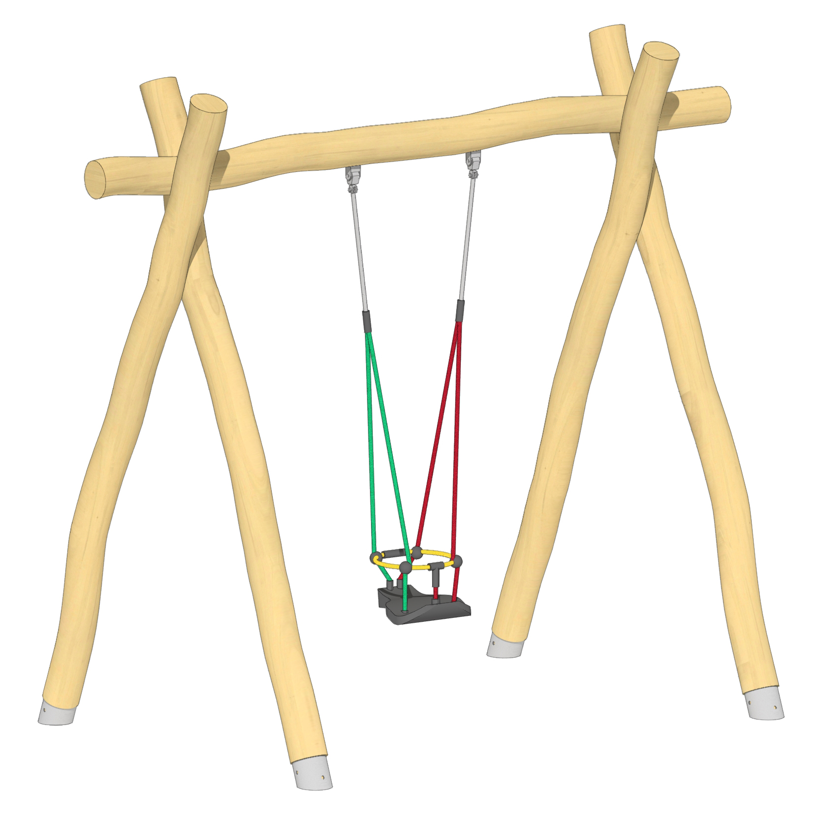 Schaukel 1-fach LH210cm, 1 Kleinkind-Schaukelsitz Ansicht 2