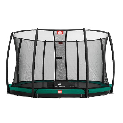 Berg Trampolin InGround „Champion“ mit Sicherheitsnetz Deluxe