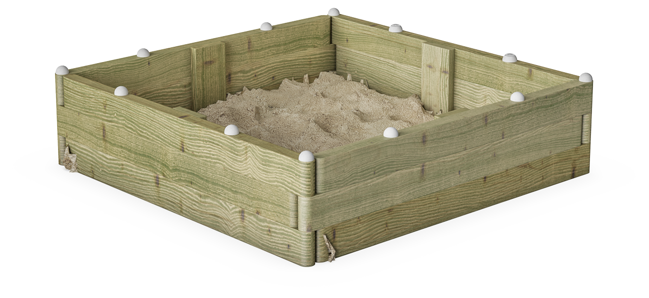 Sandkasten (114 cm x 114 cm) KPL508