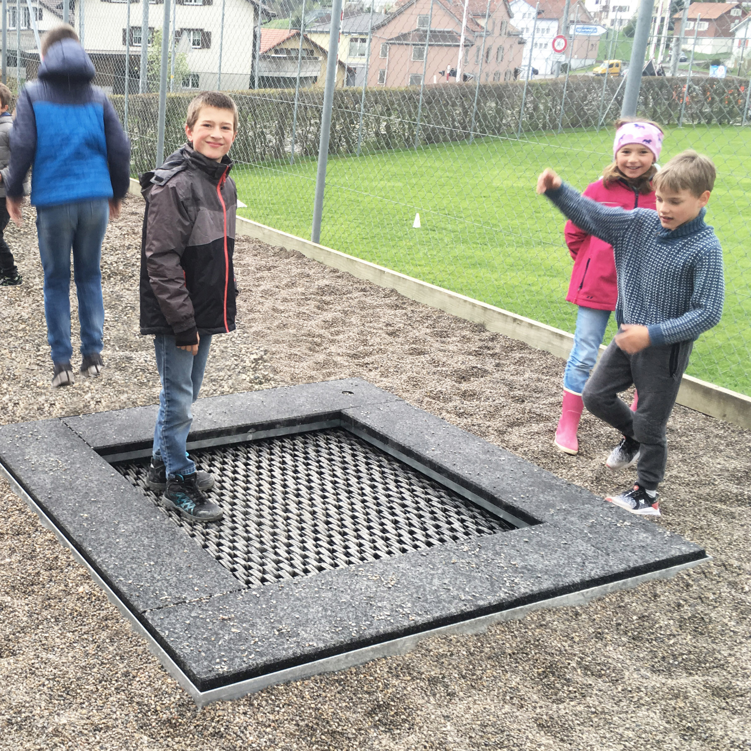Trampolin 175x175 zum Einbau Ansicht 4
