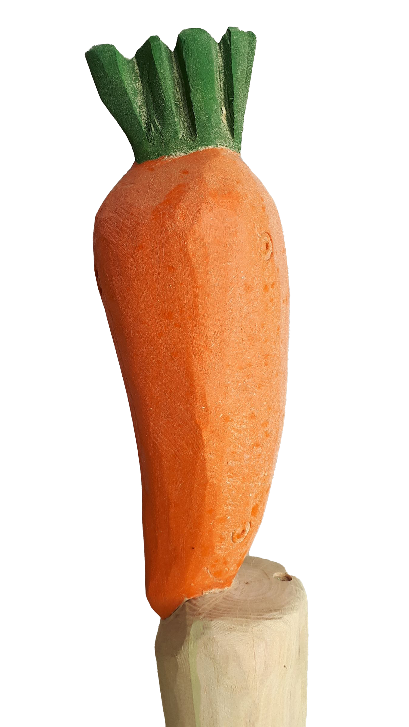 Pfostenkopf/Schnitzfigur Karotte - Ansicht 2
