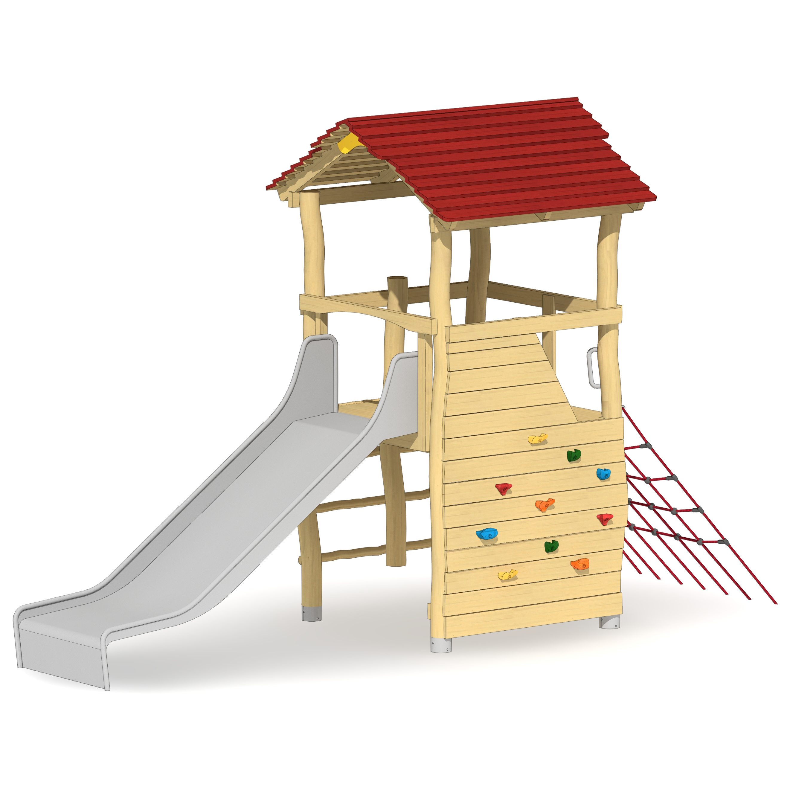 Spielturm Herold mit Dach Ansicht 2