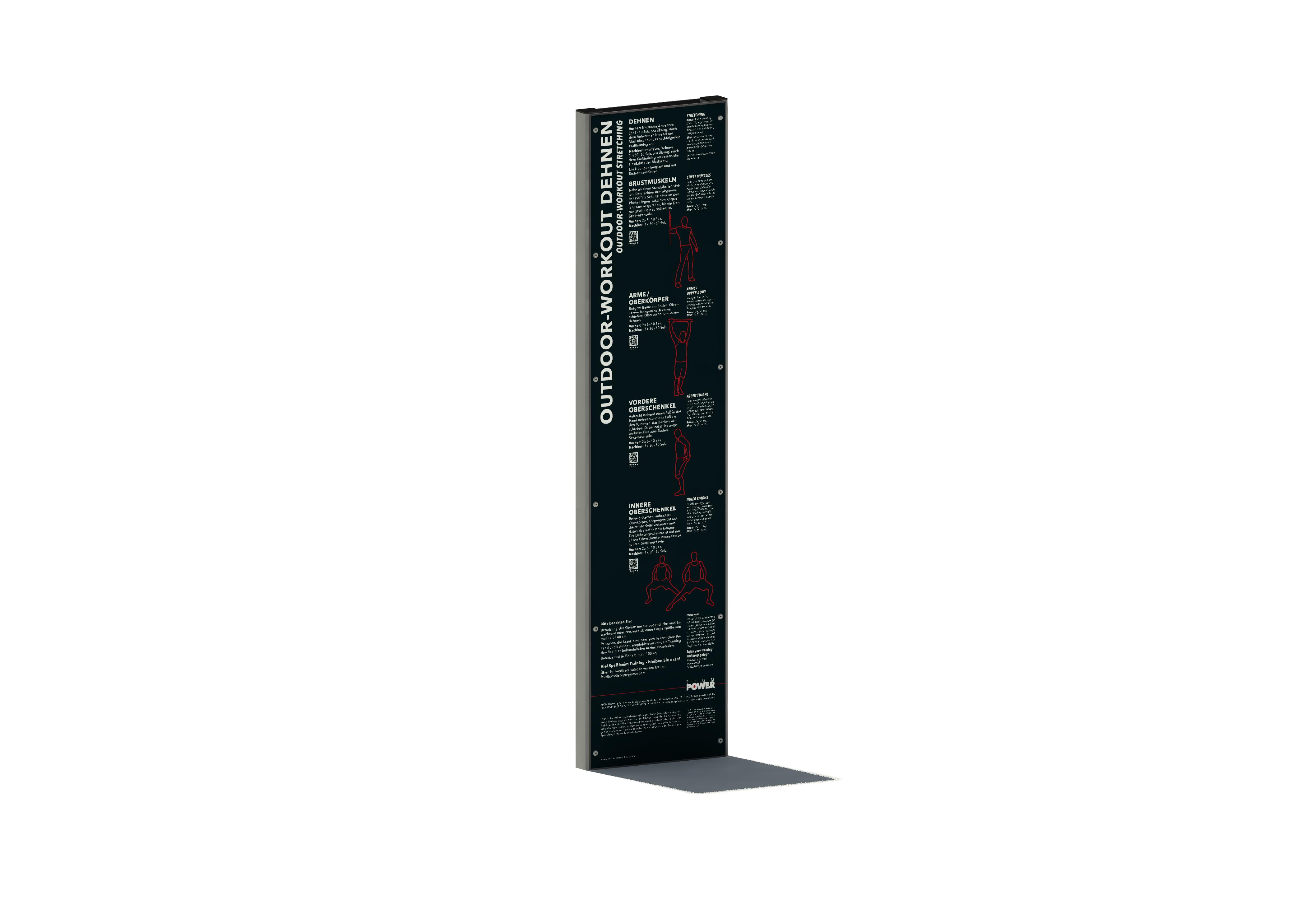 SPGM POWER® Workout Stele Dehnen Ansicht 3
