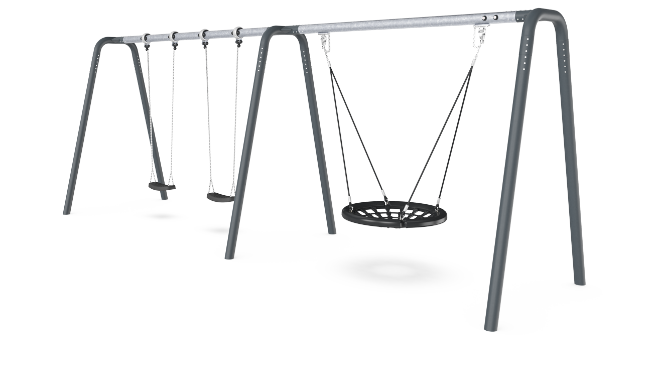 Höhe 2,5 m, Seilnest Ø 100 cm, Anti-Überschlag KSW92012