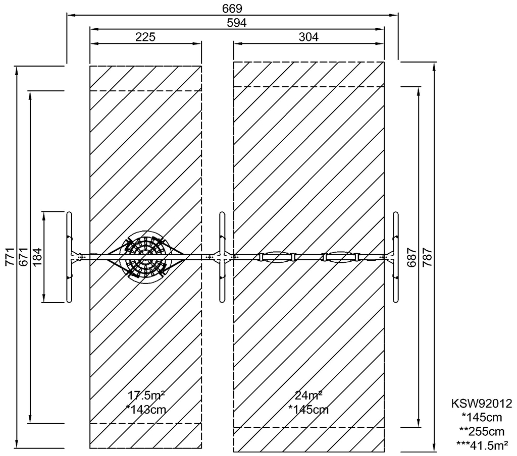 Höhe 2,5 m, Seilnest Ø 100 cm, Anti-Überschlag KSW92012 Ansicht 5