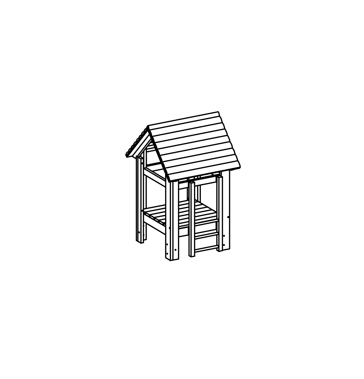 Kleinkind-Plattformhütte, Richter Spielgeräte
