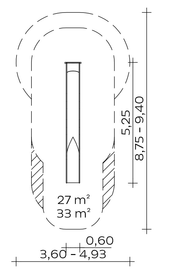 Anbau-Muldenrutsche (2,40) Ansicht 3