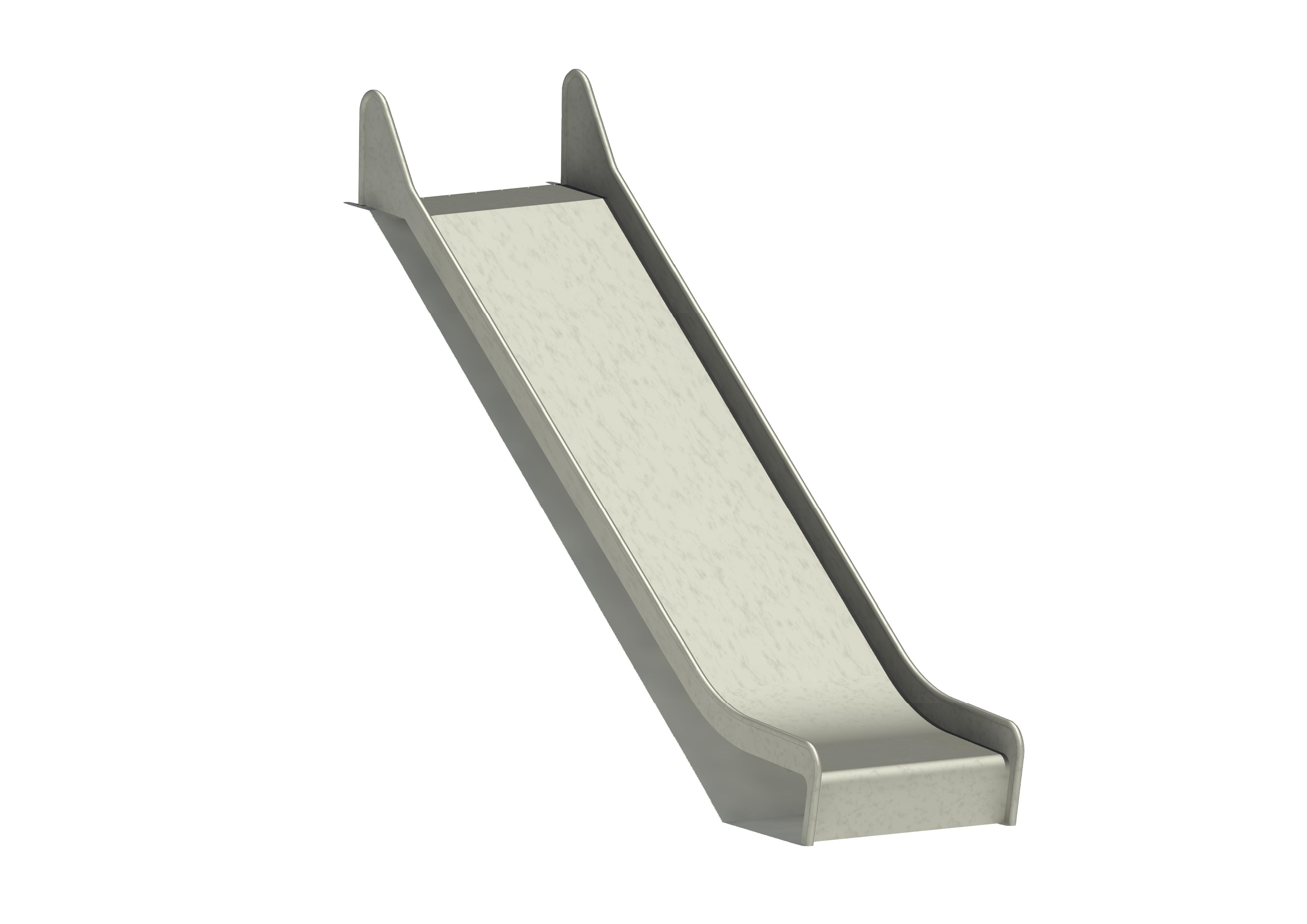 Hangrutschbahn Edelstahl, ABH 220 cm,Breite 100 cm Ansicht 2