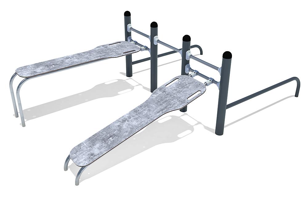 Calisthenics Kombi Bauch- und Liegestützstation