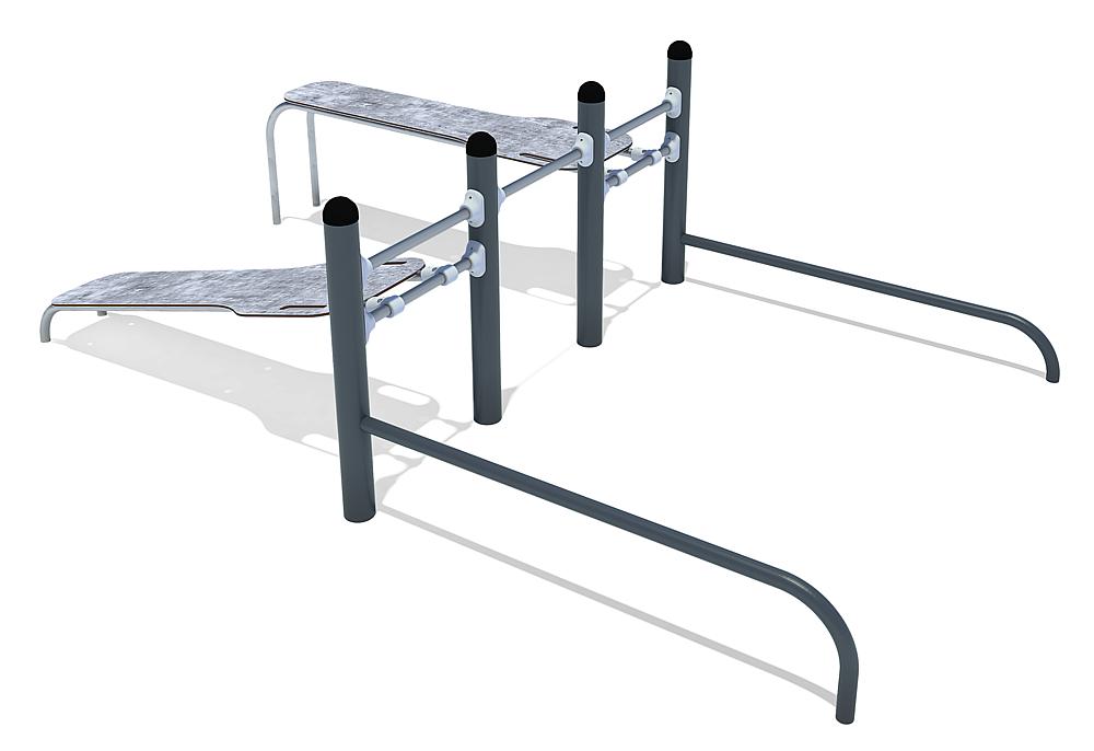 Calisthenics Kombi Bauch- und Liegestützstation Ansicht 4