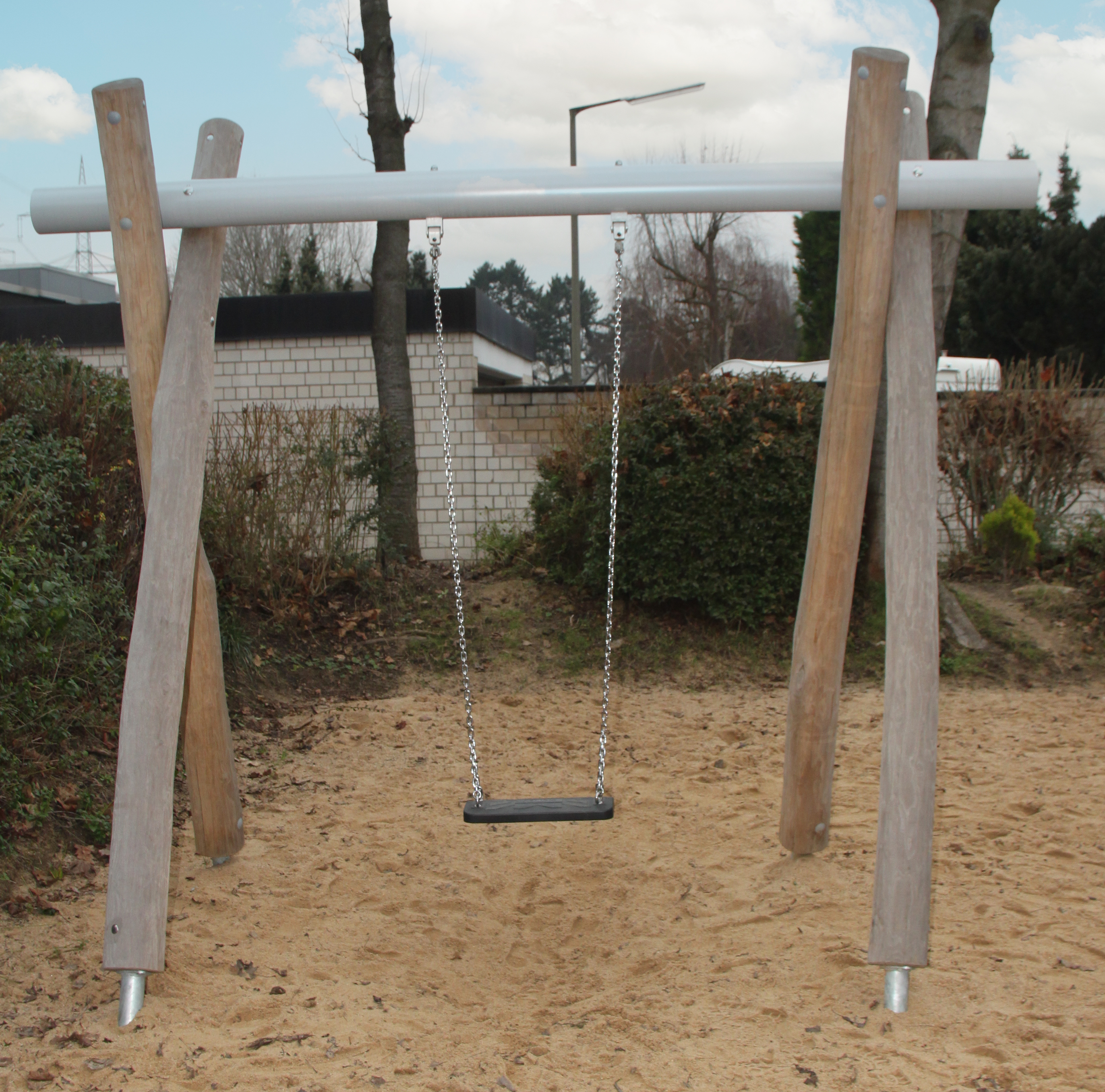 Schaukel 1-fach LH210cm, Querrohr Stahl verzinkt und plv Ansicht 4