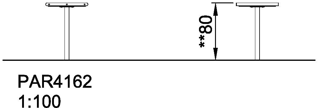 Agora Tisch, quadratisch, Stahl PAR4162 Ansicht 2