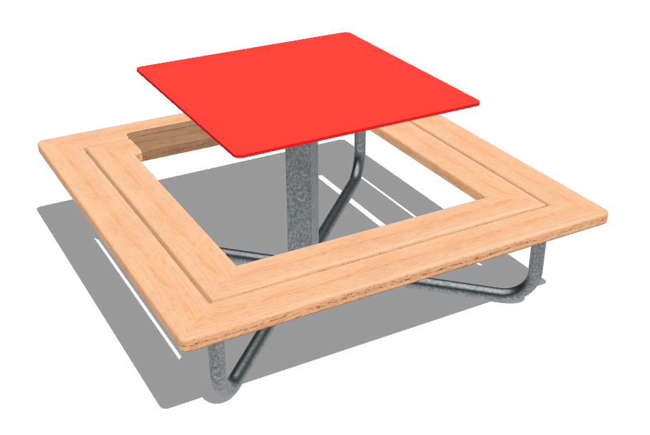Kindertisch Quadrat