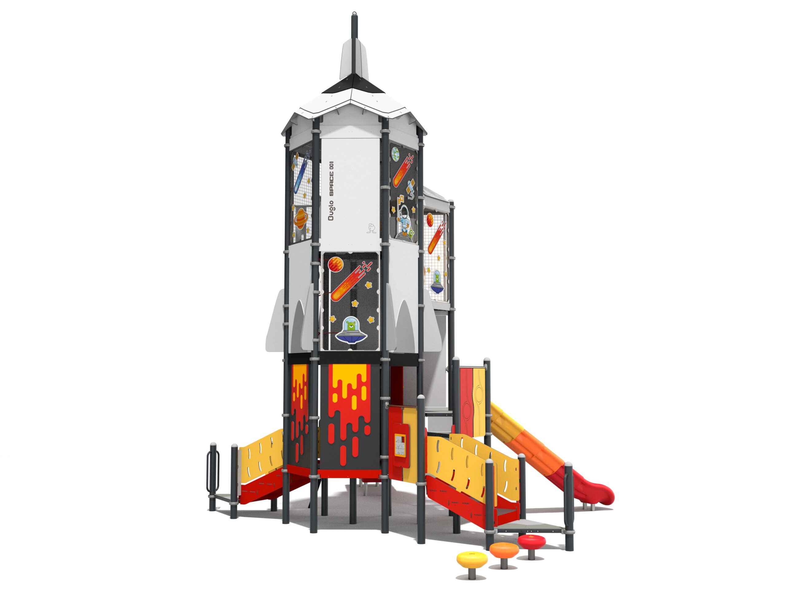 Hoher Turm für Spielplatz Ansicht 3