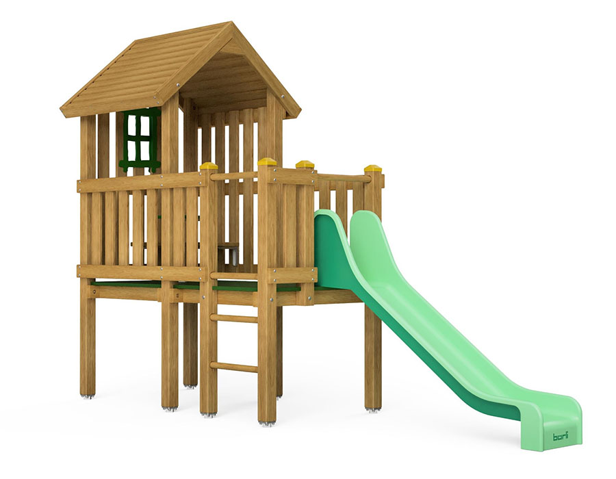 Spielhaus auf Stelzen Ansicht 2