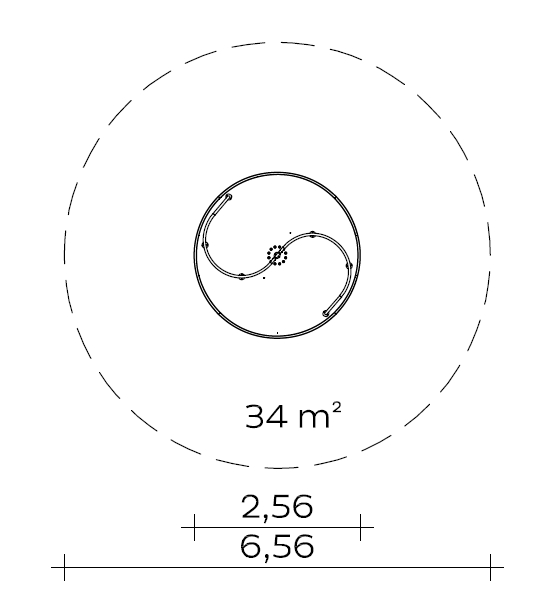 Inklusions-Karussell Ø 2,50 m Ansicht 3
