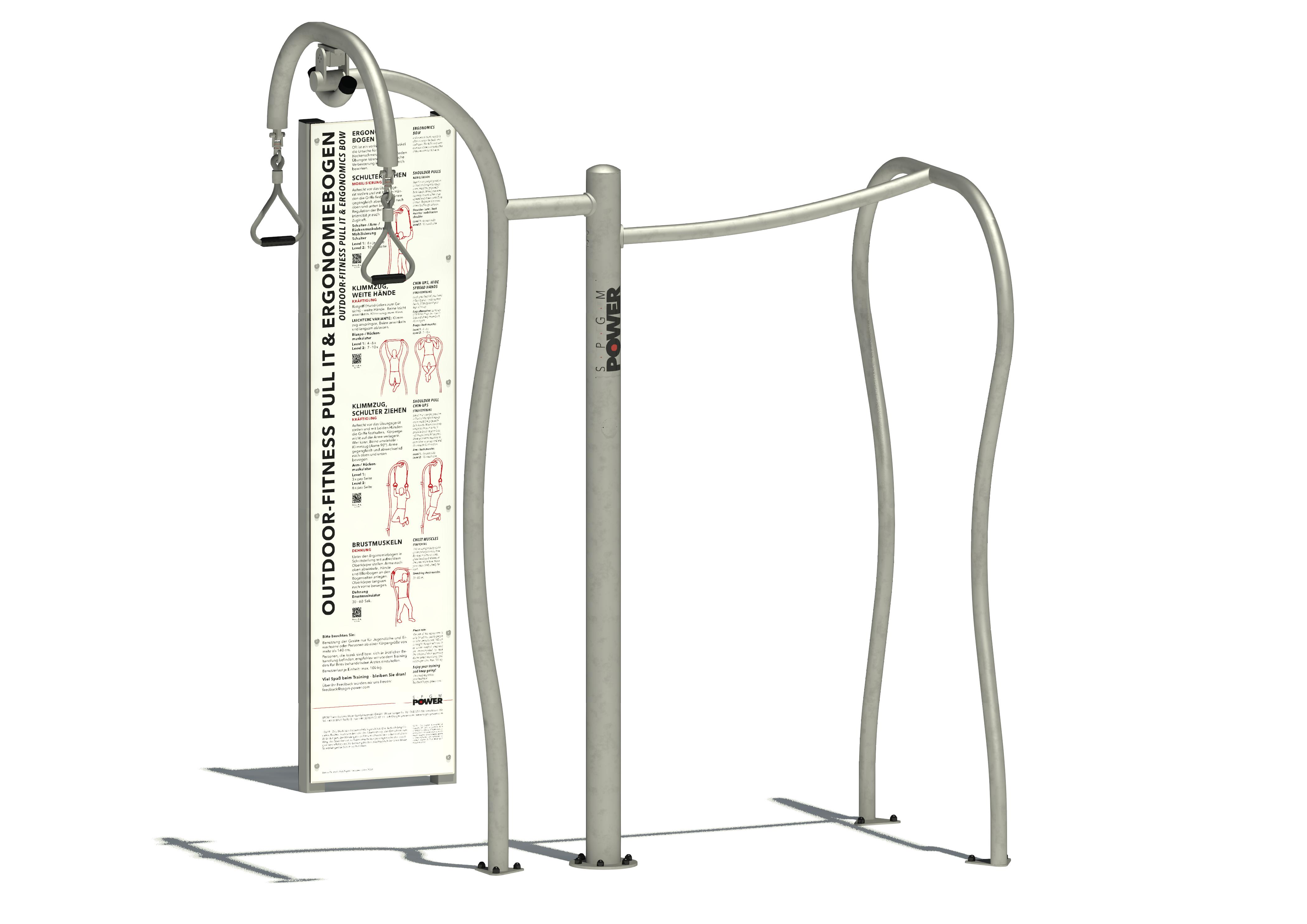SPGM POWER® Fitness Pull it & Ergonomiebogen, Maier Spielplatzgeräte