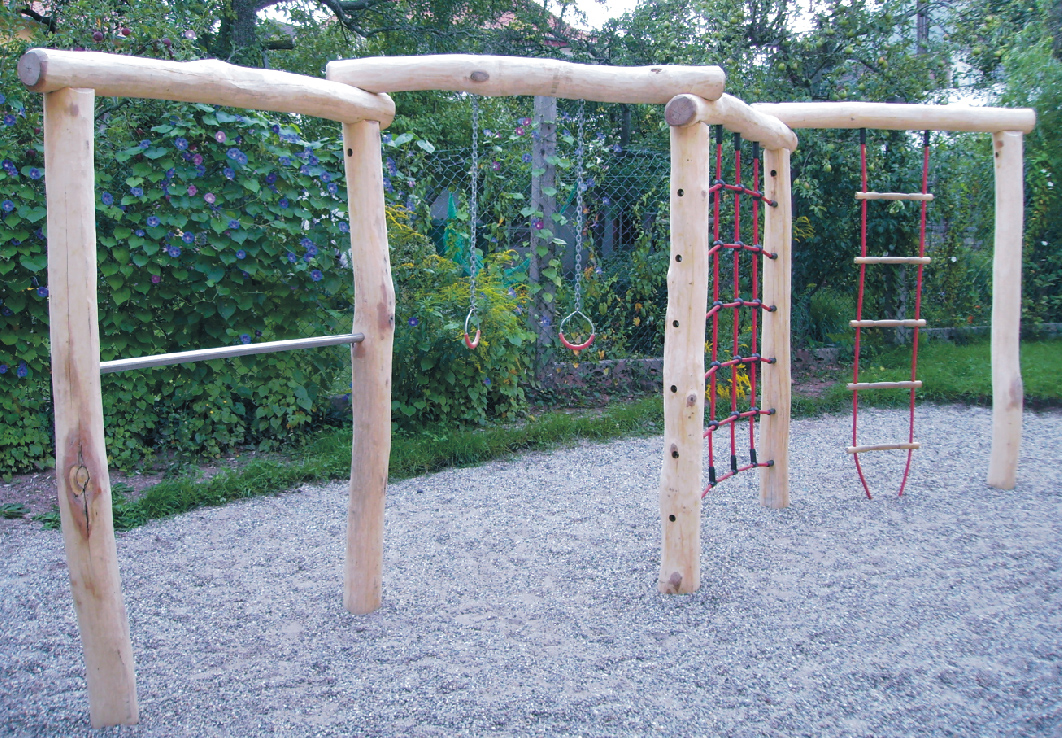 Zick-Zack-Kletterwand 4-teilig