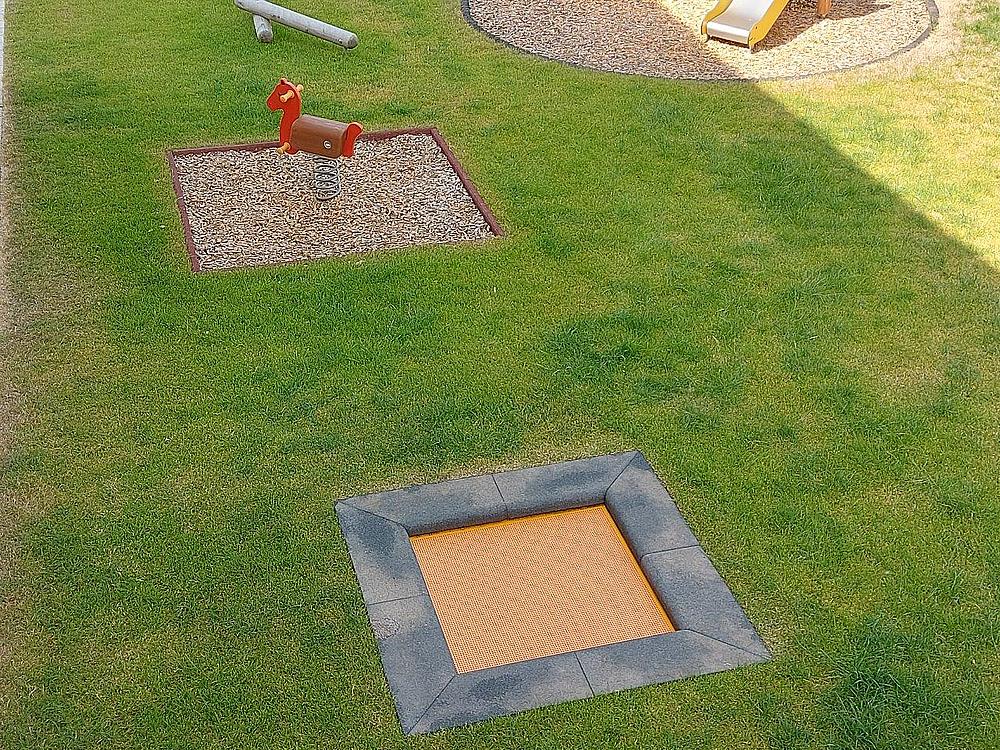 Bodentrampolin Kids Tramp Kindergarten 1,50x1,50 m Ansicht 5