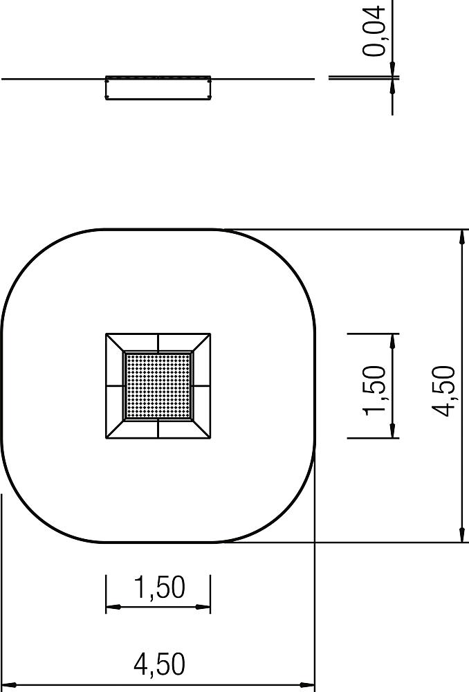 Bodentrampolin Kids Tramp Kindergarten 1,50x1,50 m Ansicht 6