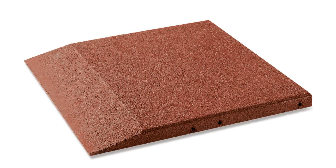 Fallschutzplatten 30 mm rotbraun, ganze Platten einseitig abgeschrägt Ansicht 2