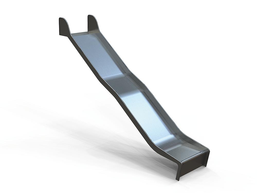 Hügelrutsche mit Wellen breit PH 250 cm, V2A Ansicht 4