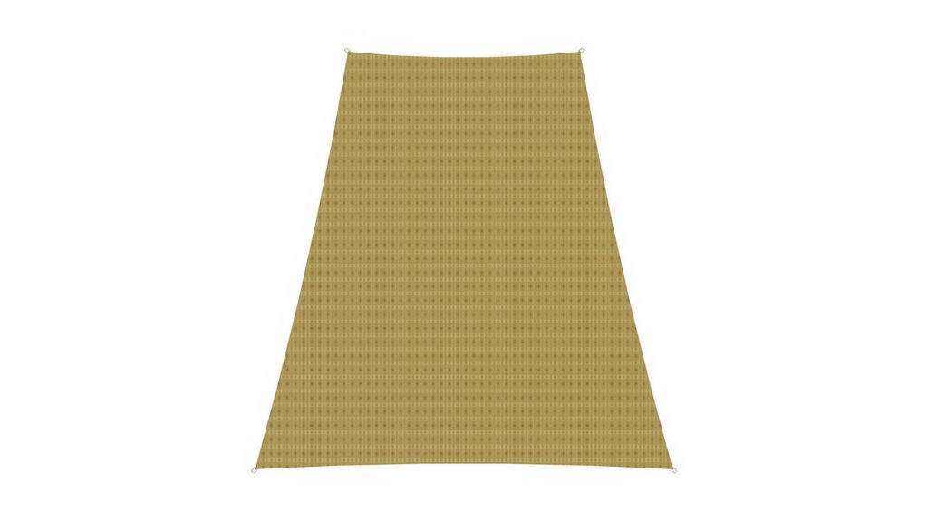 HDPE-Sonnensegel trapezförmig, 3.6x3.6x3.6x2 m, Norna