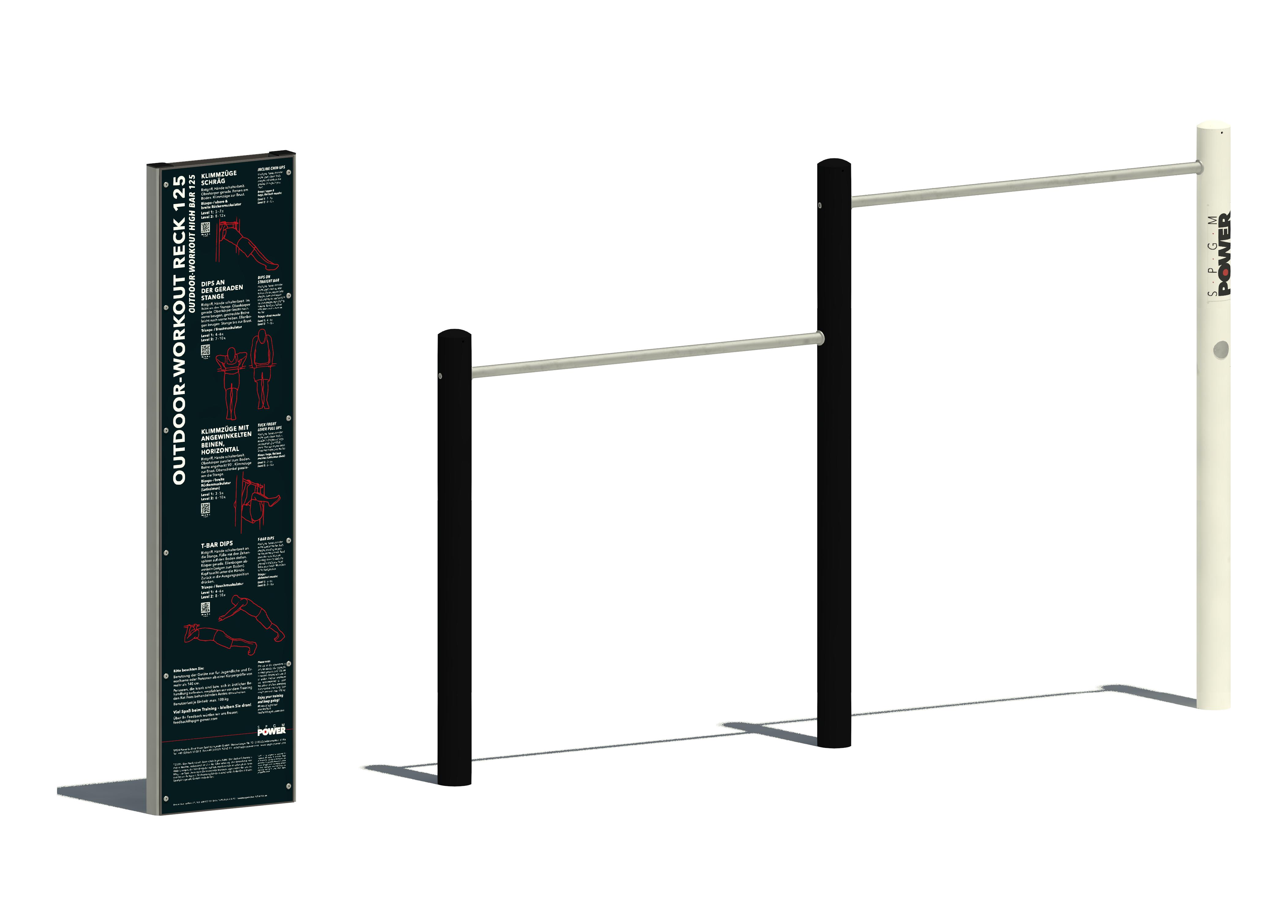 SPGM POWER® Workout Reck 125/165, Maier Spielplatzgeräte
