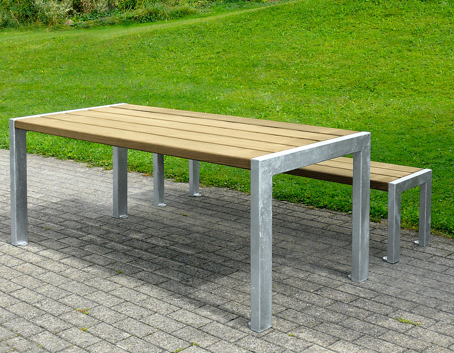 Parktisch Kiefer Ansicht 3