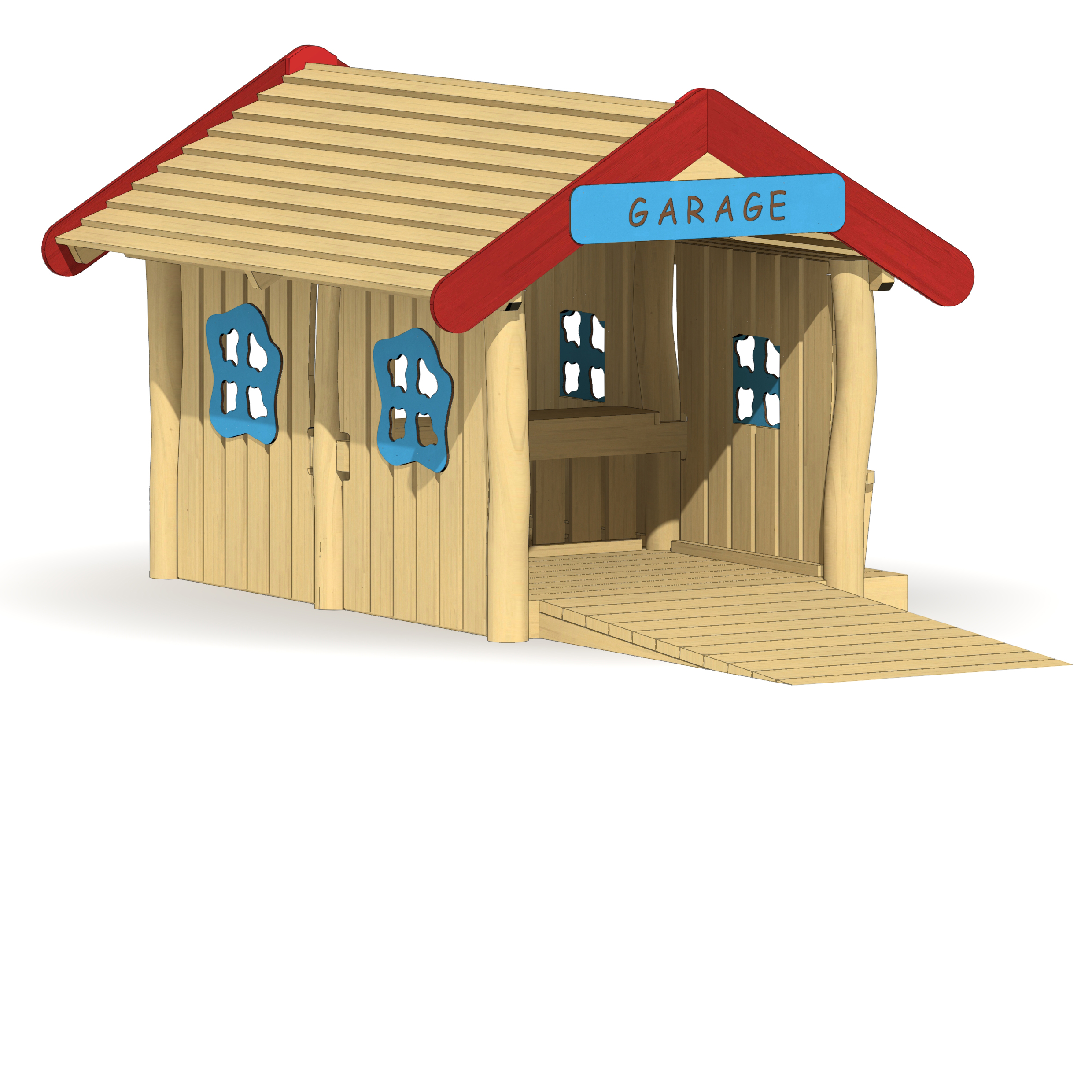 Spielhaus Garage Ansicht 6