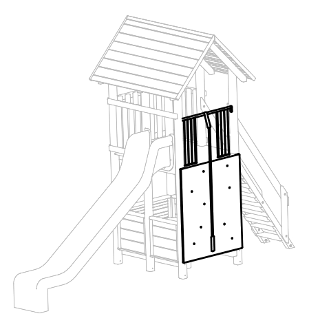 Kletterwand für Turm aus Edelkastanie, Fuchs Thun